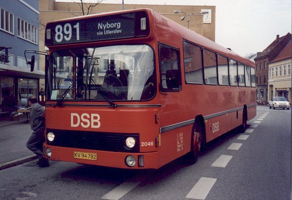 DSB busser nr. 2046 i Nyborg
