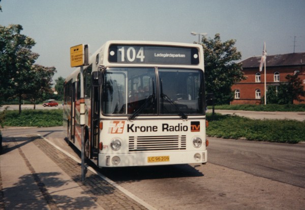 DSB Rutebiler nr. 071. Photo Keld H. Mikkelsen, Holbk 1991-07-03