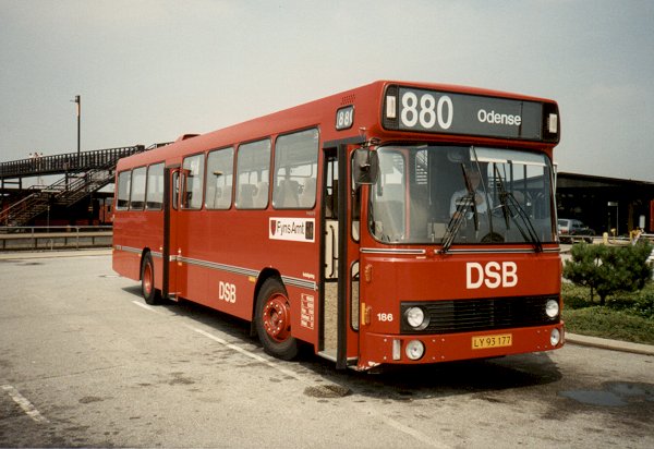 DSB Rutebiler nr. 186 i Nyborg Fgh